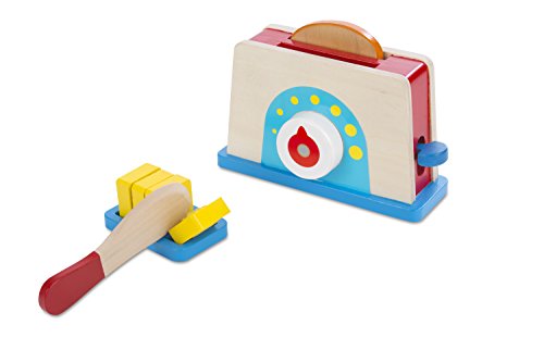 Melissa & Doug Bread & Butter Toaster Set, Multicolor (19344)