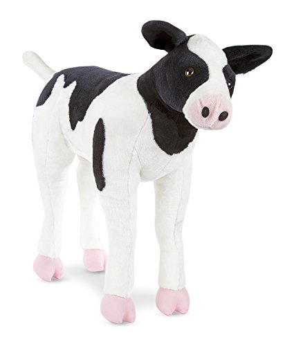 Melissa & Doug- Calf - Plush, Color negro/blanco (18842)