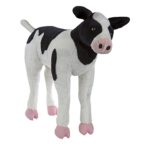 Melissa & Doug- Calf - Plush, Color negro/blanco (18842)