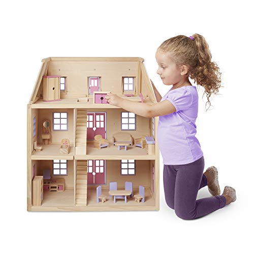 Melissa & Doug - Casa de muñecas de Madera de Varios Pisos (14570)