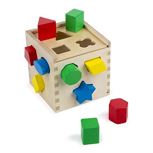 Melissa & Doug - Cubo para clasificar formas (10575)