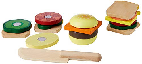 Melissa & Doug - Juego de madera para hacer sándwiches (10513) , Modelos/colores Surtidos, 1 Unidad