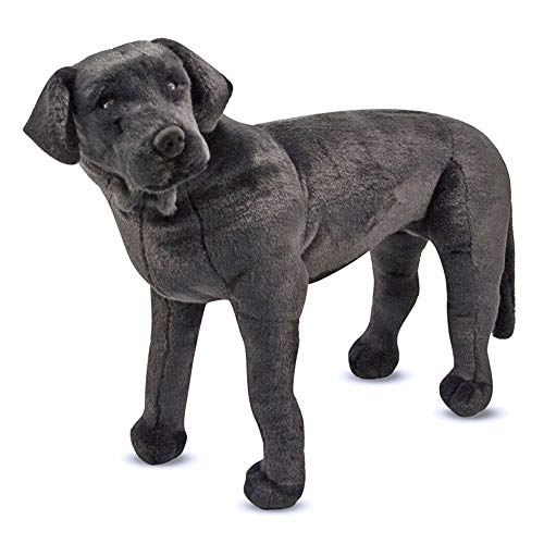 Melissa & Doug - Labrador de peluche, color negro (12117)