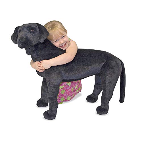 Melissa & Doug - Labrador de peluche, color negro (12117)