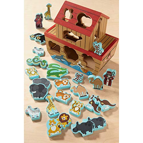 Melissa & Doug- Noah's Ark Juego Clasificadora de Formas, Multicolor (Melissa&Doug 3786) , color/modelo surtido