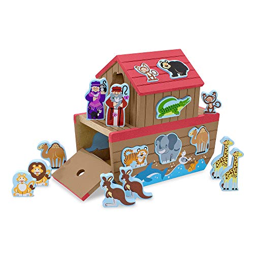 Melissa & Doug- Noah's Ark Juego Clasificadora de Formas, Multicolor (Melissa&Doug 3786) , color/modelo surtido