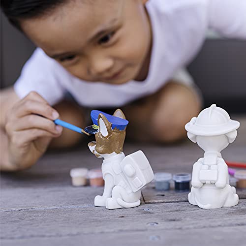 Melissa & Doug, PAW Patrol, Kit per Lavori Creativi - 3 Statuine Decora il Tuo Cucciolo