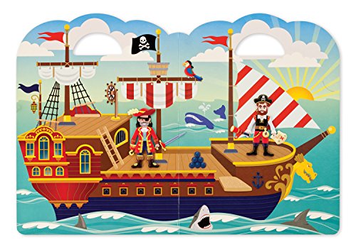 Melissa & Doug- Pirate Juego con Pegatines Reutilizables, Multicolor (19102)