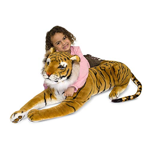 Melissa & Doug- Tiger Giant Leones y Otros felinos Grandes Juguete de Pluche, Multicolor (Melissa&Doug 12103) , color/modelo surtido