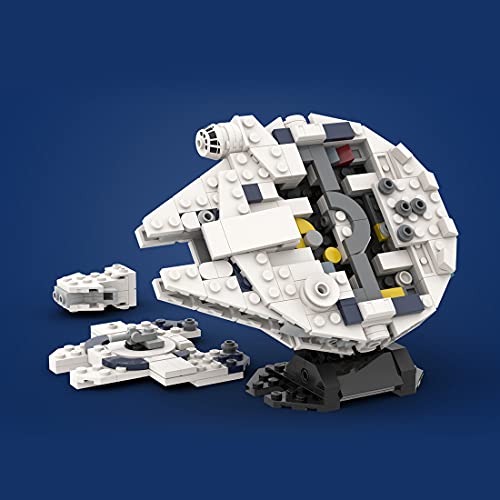 MERK Técnica, modelo Milenario Falcon MOC-63888, 384 piezas, juguete de construcción compatible con el Halcón Milenario de Lego Star Wars