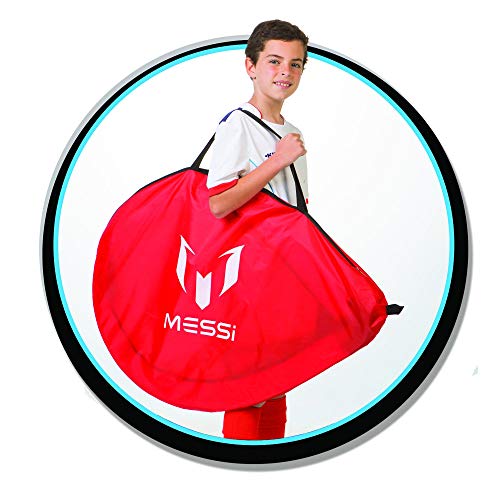 MESSI TRAINING SYSTEM Leo Messi Portería Plegable Pop-Up tamaño Grande, Color roja (TIGERHEAD MK0071A3)