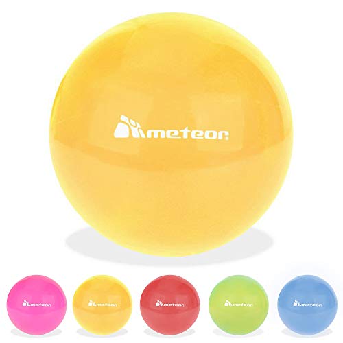 meteor Pelota Goma 20 cm - para Niños y Adultos - Juegos y Hagan Ejercicios Deportes - Balón Hinchable Interiores y Exteriores (20 cm, Orange)