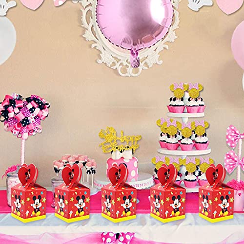 Mickey Kids Party Box -Miotlsy 18pcs Reutilizables Kids Mickey Party Bags para regalos de fiesta de cumpleaños temáticos para Navidad, fiestas de cumpleaños, baby showers