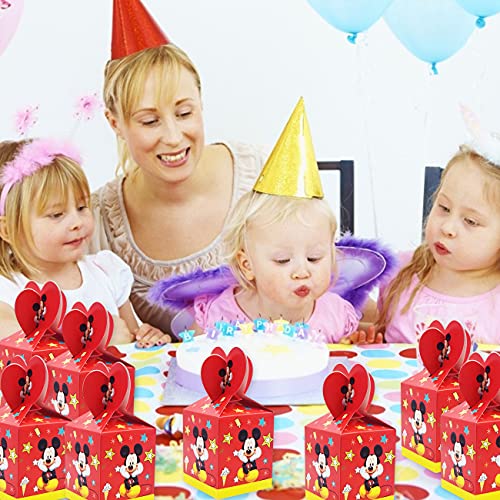 Mickey Kids Party Box -Miotlsy 18pcs Reutilizables Kids Mickey Party Bags para regalos de fiesta de cumpleaños temáticos para Navidad, fiestas de cumpleaños, baby showers