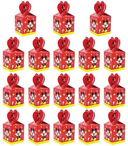 Mickey Kids Party Box -Miotlsy 18pcs Reutilizables Kids Mickey Party Bags para regalos de fiesta de cumpleaños temáticos para Navidad, fiestas de cumpleaños, baby showers