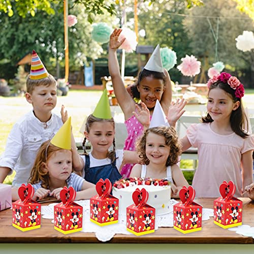 Mickey Kids Party Box -Miotlsy 18pcs Reutilizables Kids Mickey Party Bags para regalos de fiesta de cumpleaños temáticos para Navidad, fiestas de cumpleaños, baby showers