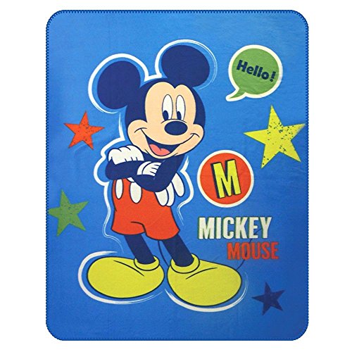 Mickey Mouse Hello | Manta Polar Infantil | 110 x 140 cm | Disney Fleece Blanket