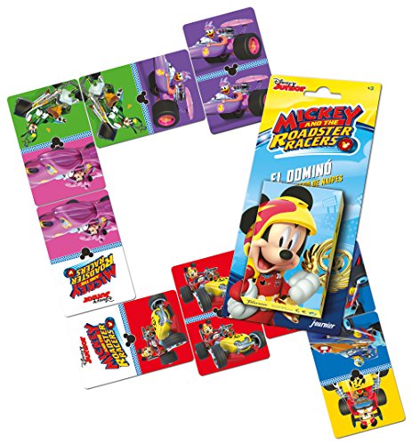 Mickey Mouse- Mickey and The Roadster Racers Baraja Infantil, Multicolor (Naipes Heraclio Fournier 1034796)