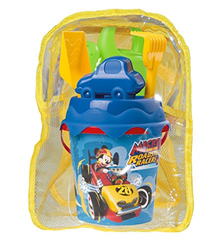 Mickey y Los Superpilotos- Mickey and The Roadster Racers Mochila de Playa Completa, Color (Smoby 863038)