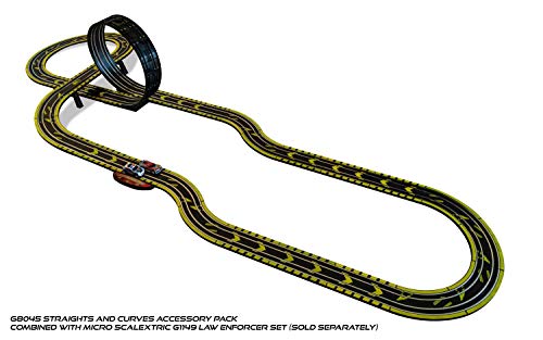 Micro Scalextric- Paquete de extensión de Pista: Rectos y Curvas. (Hornby Hobbies G8045)