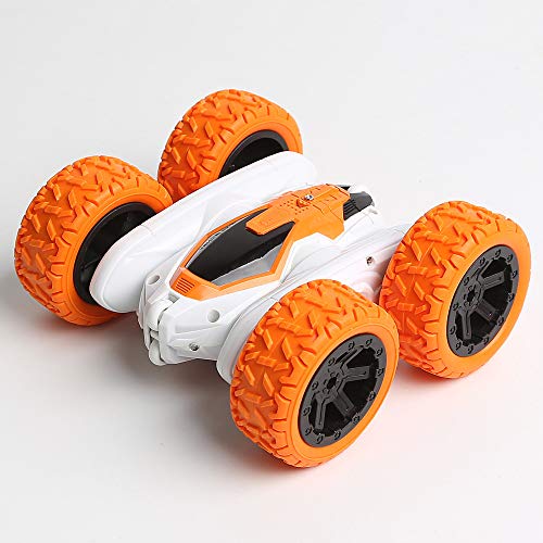 MikeyBee Control de Gestos Coche de Juguete Control Remoto Coche de Acrobacias Inducción de Gestos Torcer Vehículo Todoterreno(Naranja)