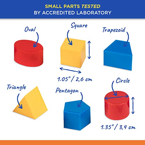 Mimtom Cubo de Actividades niños de 1-3 años | 18 Bloques para Encajar Formas y sonajero | Juguete de Aprendizaje Desmontable Color Rojo, Azul y Amarillo