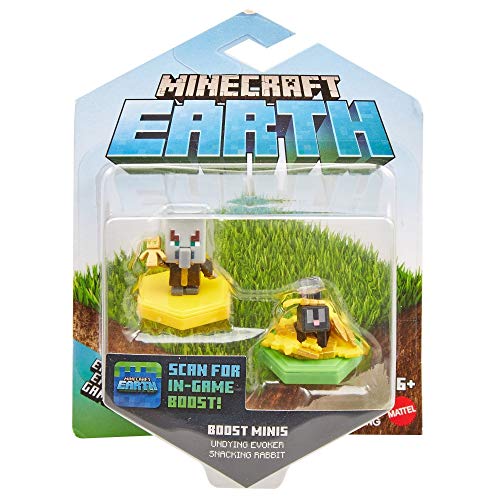 Minecraft Boost Pack de 2 Minifiguras Evoker y Rabbit (Mattel GKT44)