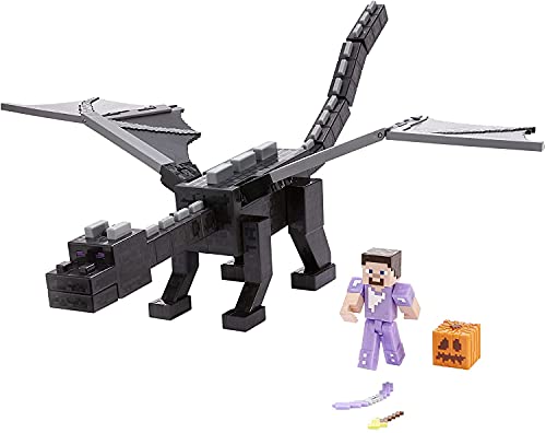 Minecraft Dragón de Ender definitivo Dragón de juguete con luces y sonidos, incluye 1 figura con accesorios Mattel GYR76