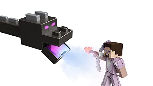 Minecraft Dragón de Ender definitivo Dragón de juguete con luces y sonidos, incluye 1 figura con accesorios Mattel GYR76