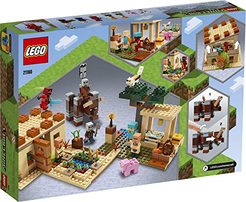 Minecraft Lego The Illager Raid 21160 | 562 Piece Building Kit