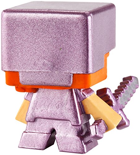 Minecraft Mini Figure 3-Pack, Alex with Enchanted Armor, Skeleton with Pumpkin Armor & Zombie At Door by Mattel