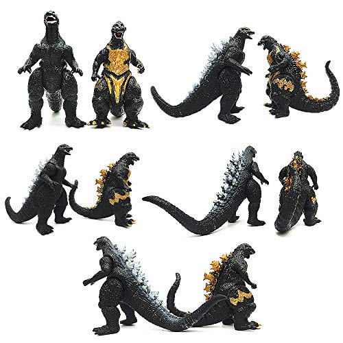 MINGZE 8 Piezas Godzilla Movie Monster Juguetes Modelo, para niños y fanáticos de películas, Series Toys Juego de muñecas Modelo de Dinosaurios realistas