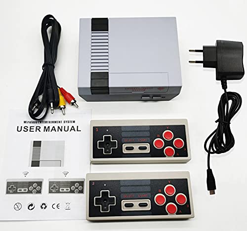 Mini Consola Retro,Controladores Inalámbricos Duales de 2.4G,Incorporada en 620 Videojuegos Clásica (Salida AV)