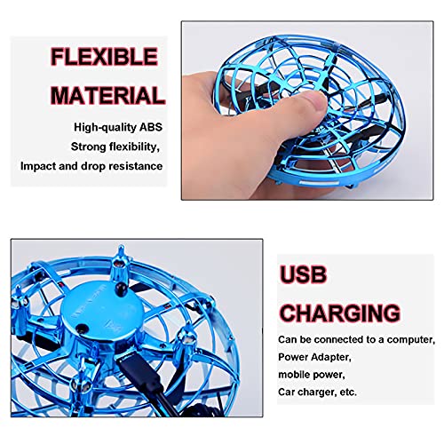 Mini UFO Drone Kids Flying Toy Mano y Control Remoto Inducción infrarroja Quadcopter 360 ° Flip Interactive Toys Regalos de cumpleaños para niños niñas