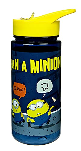 Minions - Botella de plástico (400 ml), diseño de Gru, mi villano favorito