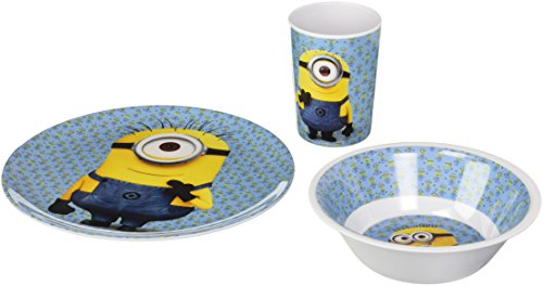 Minions, Gru Mi Villano Favorito Set 3 Piezas, melamina (STOR 76190), 22.1 x 11.7 x 6.9