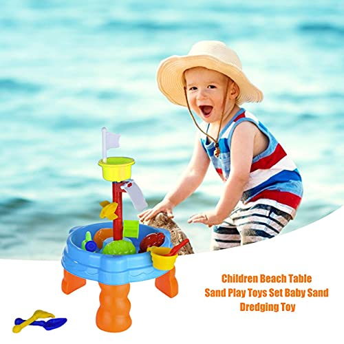 miraculocy Niños Playa Mesa Juego Sand Pool Set Indoor Baby Play Agua Dragado Herramienta Lluvia Lluvia Splash Pond Mesa Agua Mesa Niños Agua Mesa de Juego