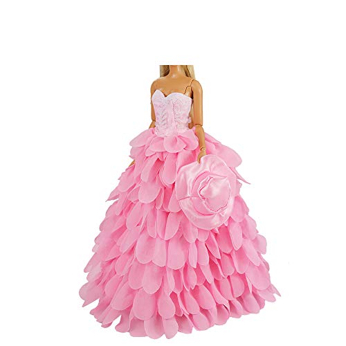 Miunana 2X Trajes de Vestidos Novia Princesa Juegos Ropa Vestir Nupcial Ropa Fiesta Boda para Regalo de 11.5 Pulgadas 28 - 30 CM Muñeca