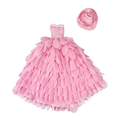 Miunana 2X Trajes de Vestidos Novia Princesa Juegos Ropa Vestir Nupcial Ropa Fiesta Boda para Regalo de 11.5 Pulgadas 28 - 30 CM Muñeca