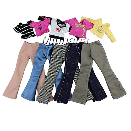 Miunana 5X Ropas con Camiseta y Pantalones Hecha a Mano Vestir Casual como Regalo para 11.5 Pulgadas Muñeca