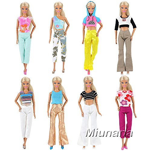 Miunana 5X Ropas con Camiseta y Pantalones Hecha a Mano Vestir Casual como Regalo para 11.5 Pulgadas Muñeca