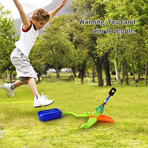 MJ-Brand Air Power Rocket Set Jump Jet Launcher Step Pump Niños Air Pressed Rocket Launcher Step Pump Niños Foot Toy Rocket Air Hogs Rocket Regalo Juguetes para Padres Niños