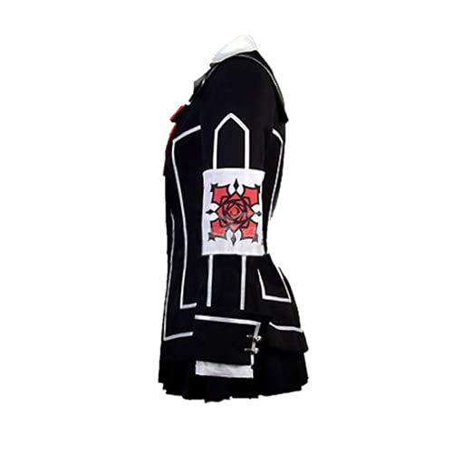 MLYWD 5PCS Anime Vampire Knight Kuran Yuki Cosplay Disfraz Carnaval de Halloween Medieval Uniforme diario Lolita Gothic JK Trajes de vestir con accesorios