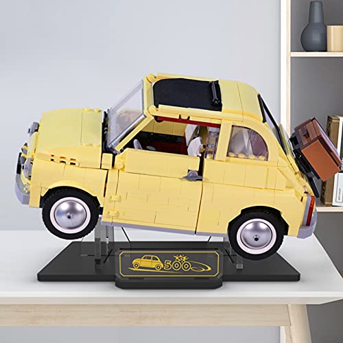 MNVOA Vertical Stand para (Creator Expert Fiat 500) Modelos - Display Stand para Lego 10271 (Juego De Lego No Incluido)