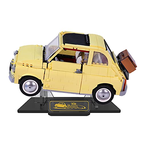 MNVOA Vertical Stand para (Creator Expert Fiat 500) Modelos - Display Stand para Lego 10271 (Juego De Lego No Incluido)