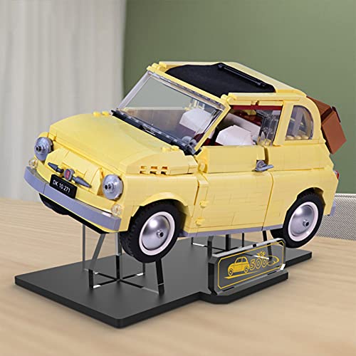 MNVOA Vertical Stand para (Creator Expert Fiat 500) Modelos - Display Stand para Lego 10271 (Juego De Lego No Incluido)