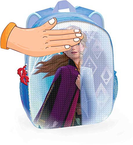 Mochila Disney Frozen Elsa y Ana con Dos Imágenes Lentejuelas Reversibles 30 cm. Toybags 2018