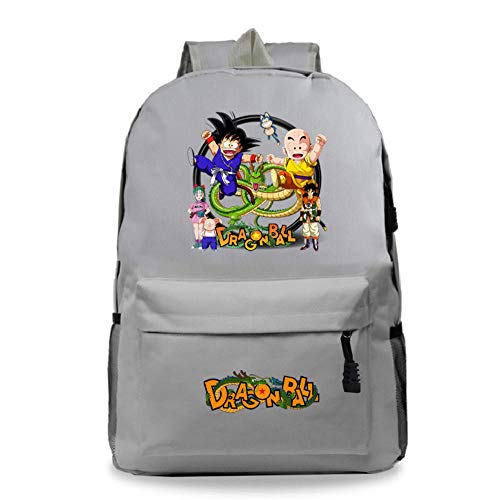 Mochila Dragon Ball Goku Anime Mochila Super Sai-YAN Mochila Escolar de Gran Capacidad para Estudiantes de Primaria y Secundaria