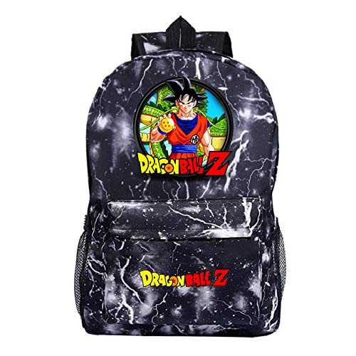 Mochila Dragon Ball Goku Anime Mochila Super Sai-YAN Mochila Escolar de Gran Capacidad para Estudiantes de Primaria y Secundaria