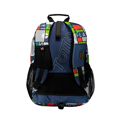 Mochila Escolar Adaptable a Carro Estampado squal - Acuareles